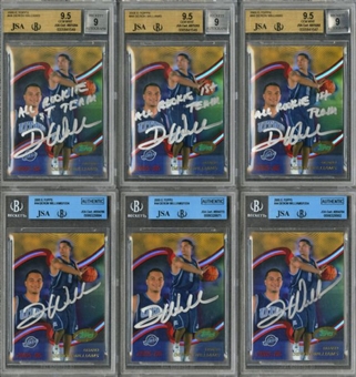 Deron Williams Lot of (12) Autographed 2005 E Topps Cards